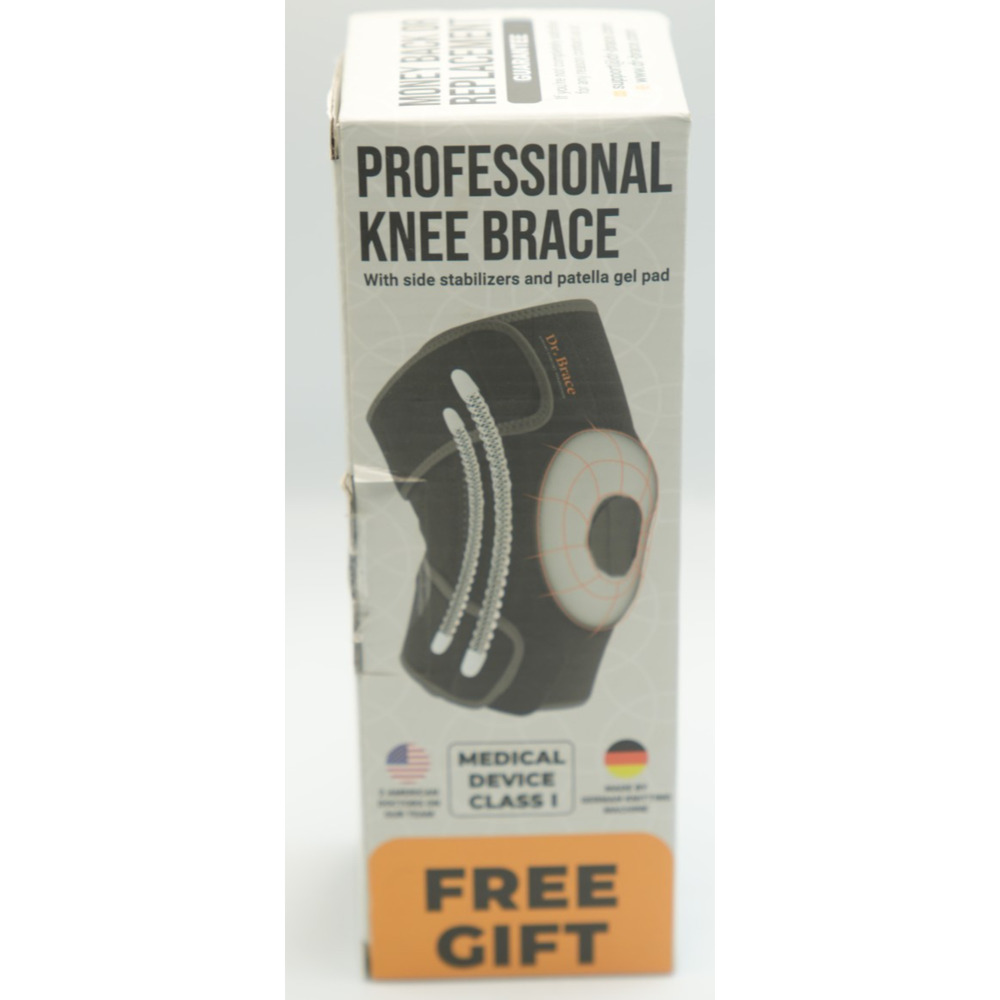DR. BRACE ELITE Knee Brace With‎ Side Stabilizers & Patella Gel Pads XL